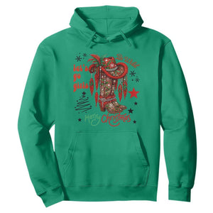 Let Us Go Girls Hoodie Christmas Cowgirl Boots TS14 Irish Green Print Your Wear