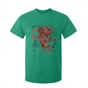 Let Us Go Girls T Shirt For Kid Christmas Cowgirl Boots TS14 Irish Green Print Your Wear