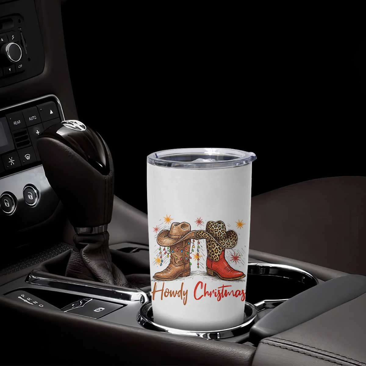 Howdy Christmas Tumbler Cup Western Cowboy Boots Country TS14 Print Your Wear