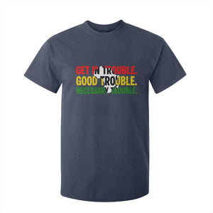John Lewis Quote Affrican American T Shirt For Kid Get in Good Necessary Trouble TS14 Navy Print Your Wear