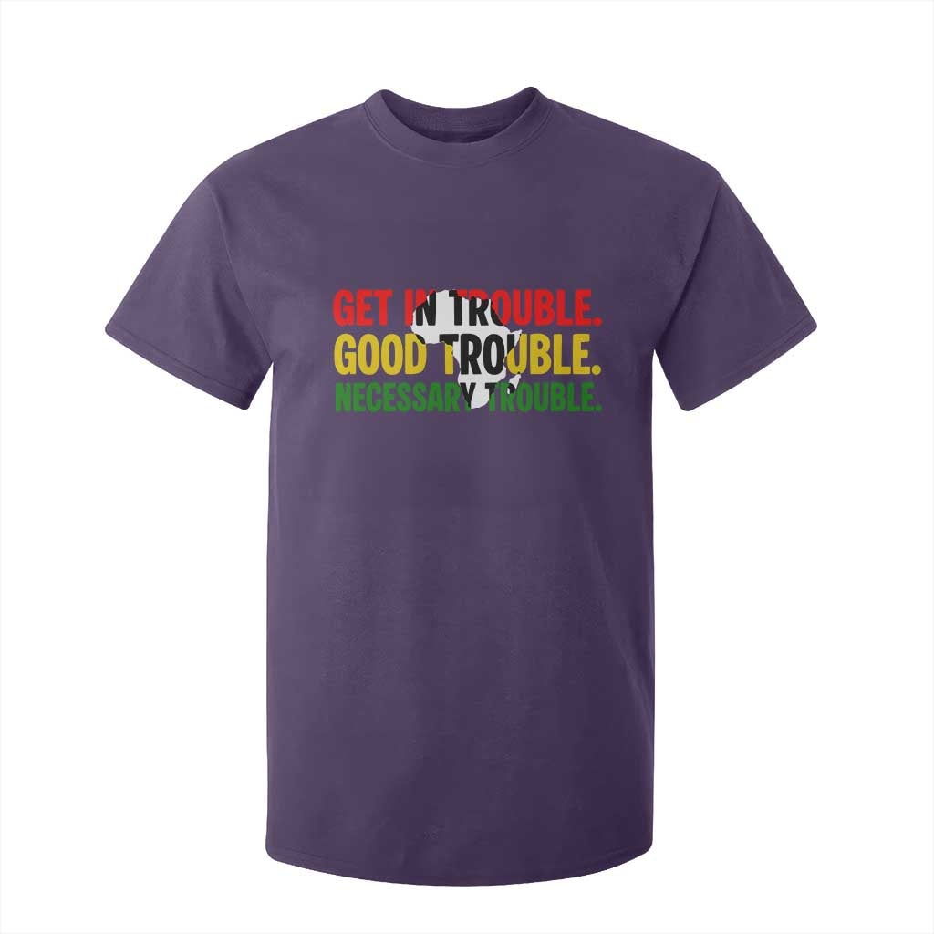John Lewis Quote Affrican American T Shirt For Kid Get in Good Necessary Trouble TS14 Purple Print Your Wear