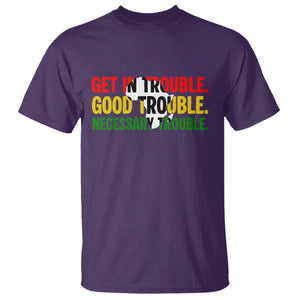 John Lewis Quote Affrican American T Shirt Get in Good Necessary Trouble TS14 Purple Print Your Wear