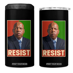 Resist Protest Civil Rights 4 in 1 Can Cooler Tumbler John Lewis Black History TS14 One Size: 16 oz Black Print Your Wear
