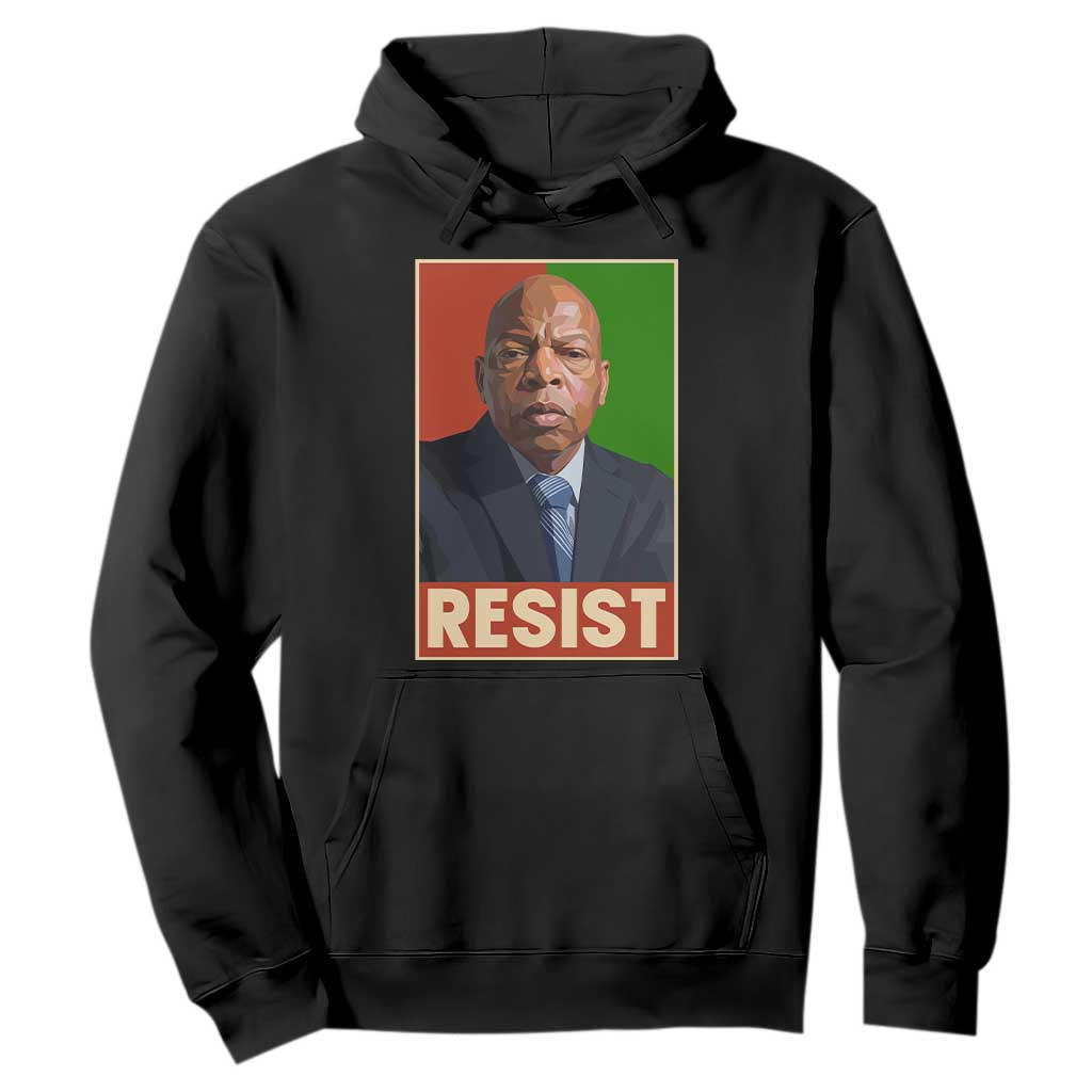 Resist Protest Civil Rights Hoodie John Lewis Black History TS14 Black Print Your Wear