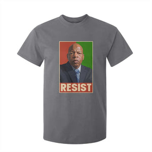 Resist Protest Civil Rights T Shirt For Kid John Lewis Black History TS14 Charcoal Print Your Wear