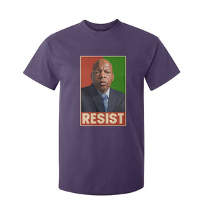 Resist Protest Civil Rights T Shirt For Kid John Lewis Black History TS14 Purple Print Your Wear