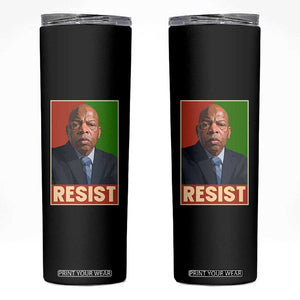 Resist Protest Civil Rights Skinny Tumbler John Lewis Black History TS14 Black Print Your Wear
