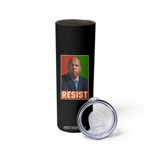 Resist Protest Civil Rights Skinny Tumbler John Lewis Black History TS14 Print Your Wear