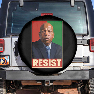 Resist Protest Civil Rights Spare Tire Cover John Lewis Black History TS14 No hole Black Print Your Wear