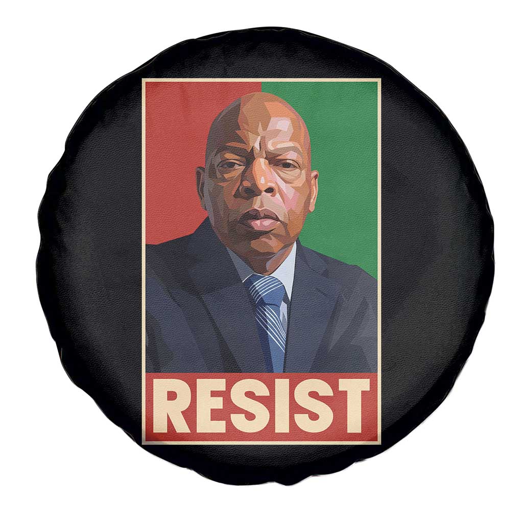 Resist Protest Civil Rights Spare Tire Cover John Lewis Black History TS14 Print Your Wear