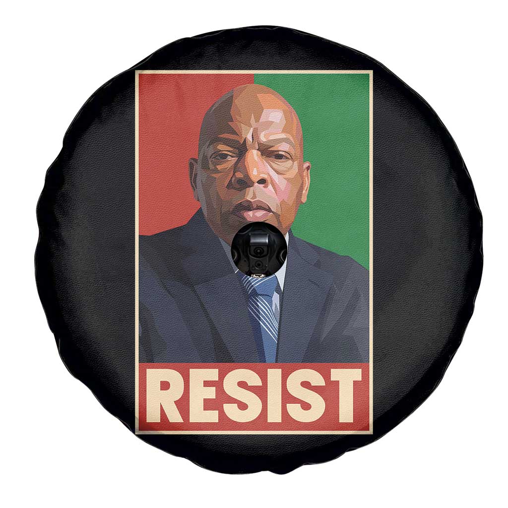Resist Protest Civil Rights Spare Tire Cover John Lewis Black History TS14 Print Your Wear
