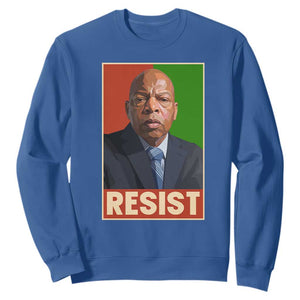 Resist Protest Civil Rights Sweatshirt John Lewis Black History TS14 Royal Blue Print Your Wear