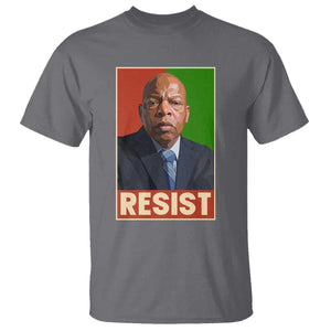Resist Protest Civil Rights T Shirt John Lewis Black History TS14 Charcoal Print Your Wear