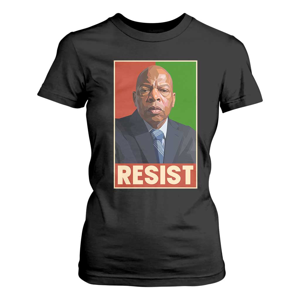 Resist Protest Civil Rights T Shirt For Women John Lewis Black History TS14 Black Print Your Wear