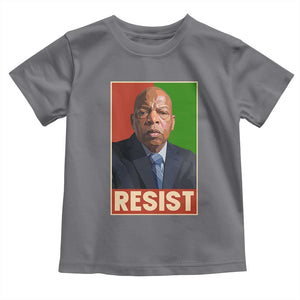 Resist Protest Civil Rights Toddler T Shirt John Lewis Black History TS14 Charcoal Print Your Wear