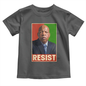 Resist Protest Civil Rights Toddler T Shirt John Lewis Black History TS14 Dark Heather Print Your Wear