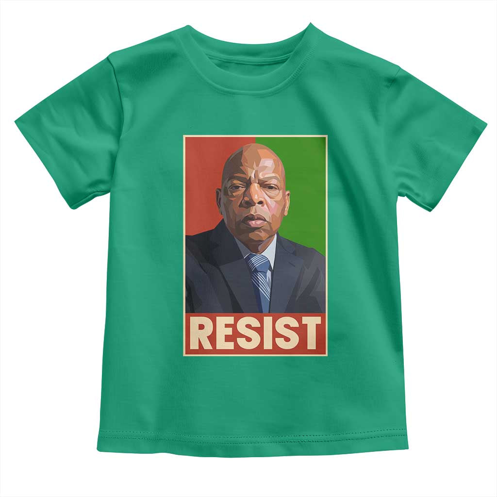Resist Protest Civil Rights Toddler T Shirt John Lewis Black History TS14 Irish Green Print Your Wear