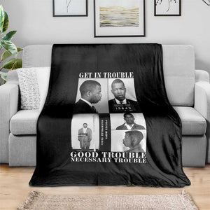 John Lewis Affrican American Throw Blanket Get in Good Necessary Trouble TS14 Print Your Wear