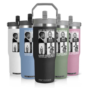 John Lewis Affrican American Flip Straw Tumbler Get in Good Necessary Trouble TS14 Print Your Wear