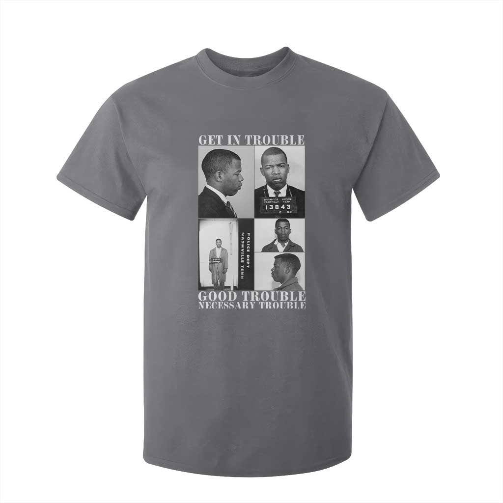 John Lewis Affrican American T Shirt For Kid Get in Good Necessary Trouble TS14 Charcoal Print Your Wear