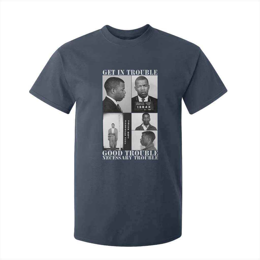 John Lewis Affrican American T Shirt For Kid Get in Good Necessary Trouble TS14 Navy Print Your Wear
