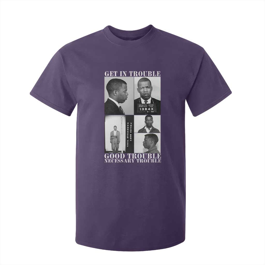 John Lewis Affrican American T Shirt For Kid Get in Good Necessary Trouble TS14 Purple Print Your Wear