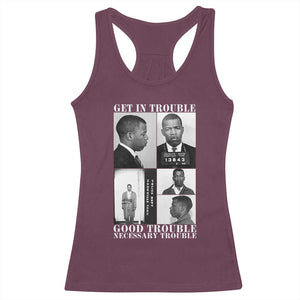 John Lewis Affrican American Racerback Tank Top Get in Good Necessary Trouble TS14 Maroon Print Your Wear