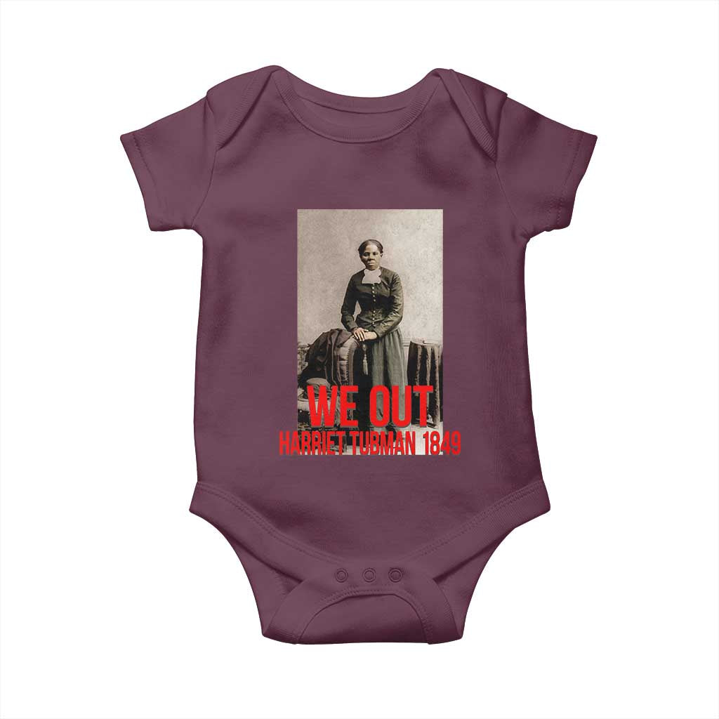 Harriet Tubman Quote Baby Onesie Black Woman History TS14 Maroon Print Your Wear