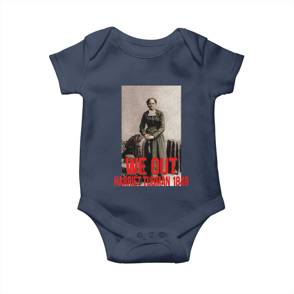 Harriet Tubman Quote Baby Onesie Black Woman History TS14 Navy Print Your Wear