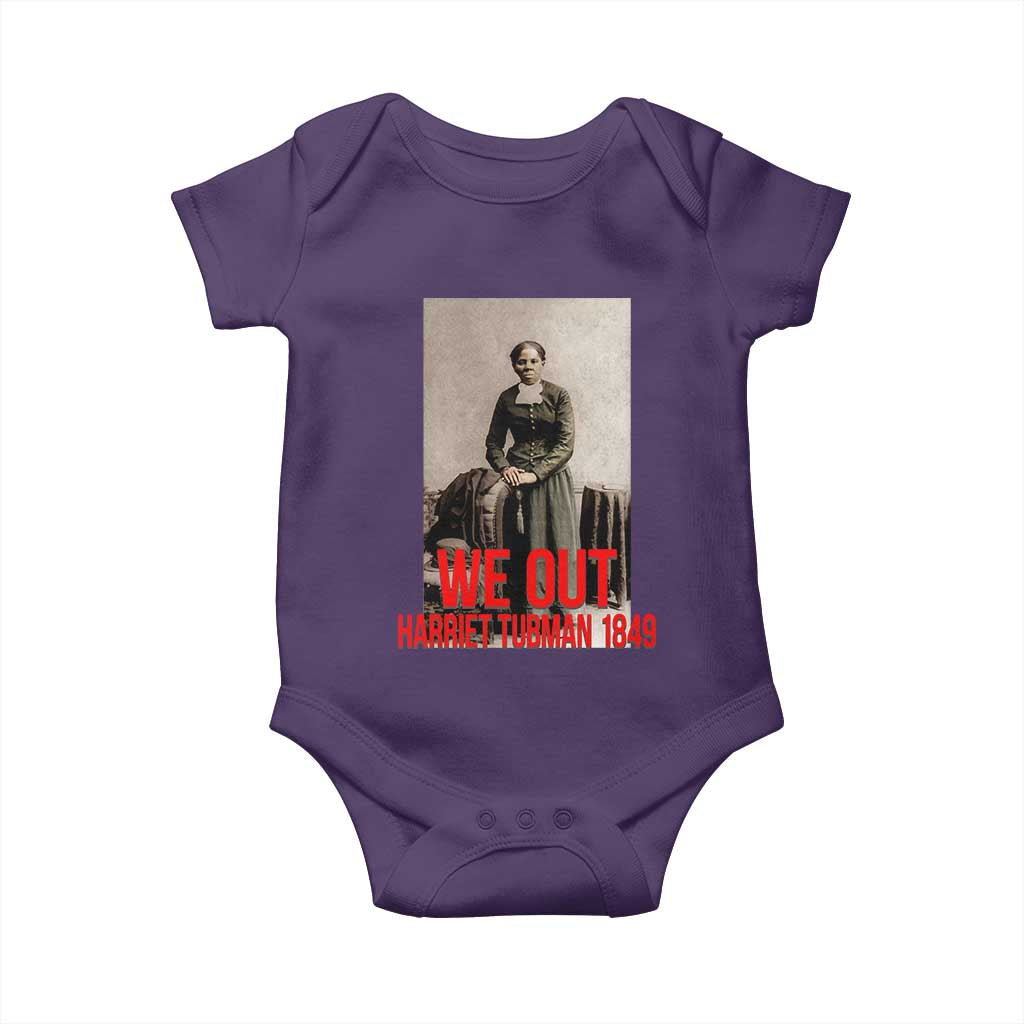 Harriet Tubman Quote Baby Onesie Black Woman History TS14 Purple Print Your Wear
