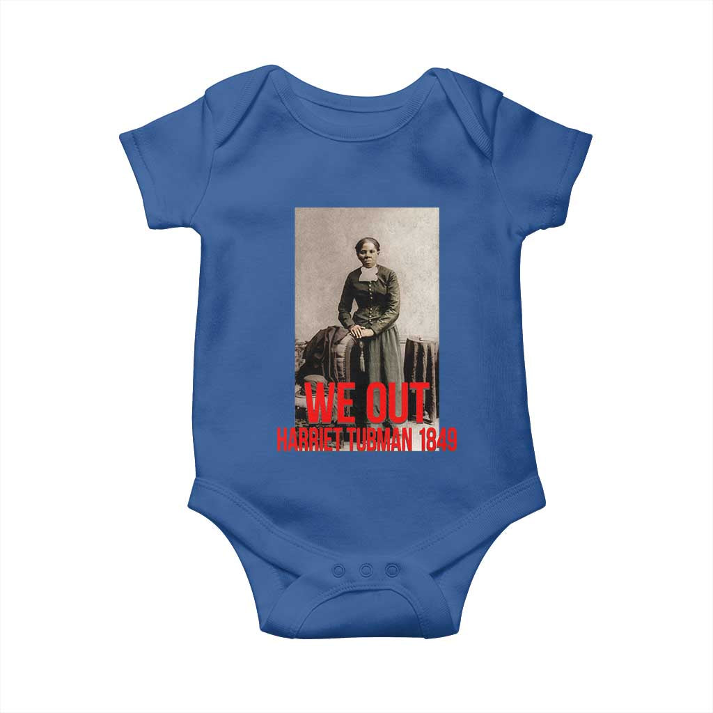 Harriet Tubman Quote Baby Onesie Black Woman History TS14 Royal Blue Print Your Wear