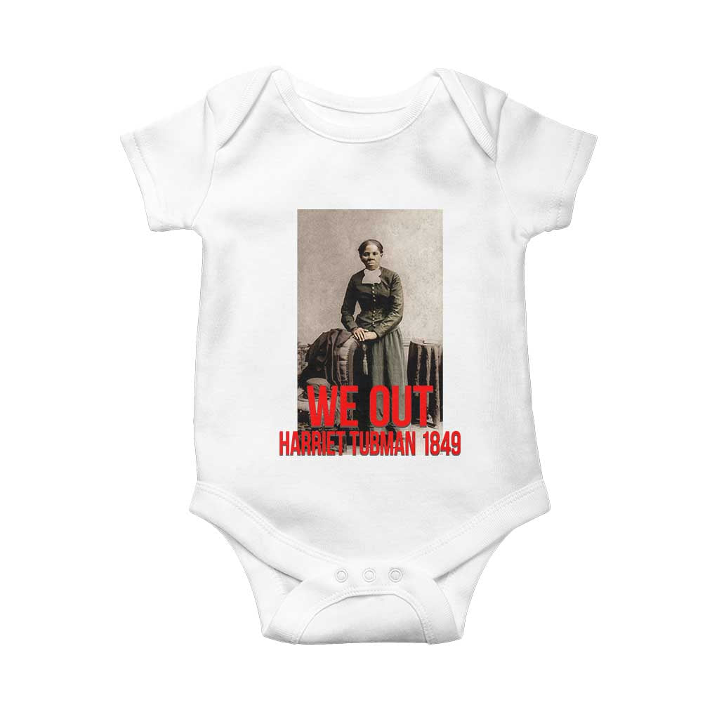 Harriet Tubman Quote Baby Onesie Black Woman History TS14 White Print Your Wear