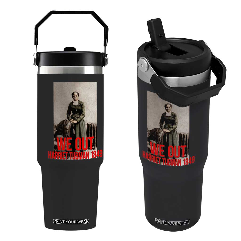 Harriet Tubman Quote Flip Straw Tumbler Black Woman History TS14 One Size: 30 oz Black Print Your Wear