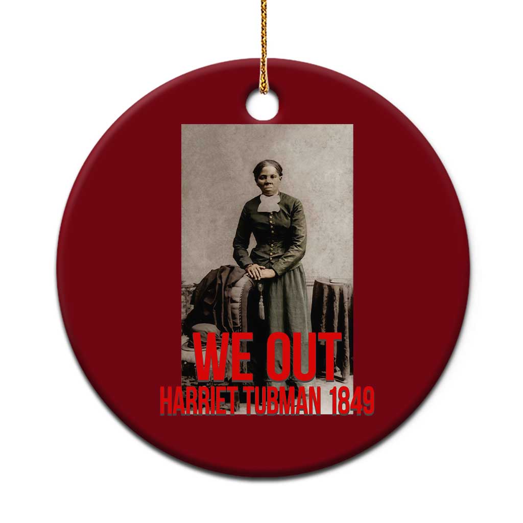 Harriet Tubman Quote Ceramic Ornament Black Woman History TS14 1pc Red Print Your Wear