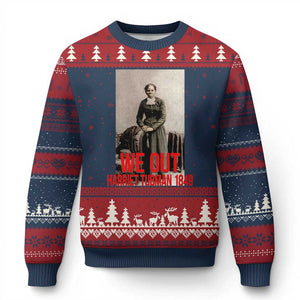 Harriet Tubman Quote Ugly Christmas Sweater Black Woman History TS14 Navy Red Print Your Wear
