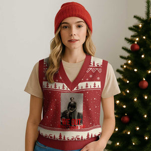 Harriet Tubman Quote V-Neck Knit Sweater Vest Black Woman History TS14 Red Beige Print Your Wear
