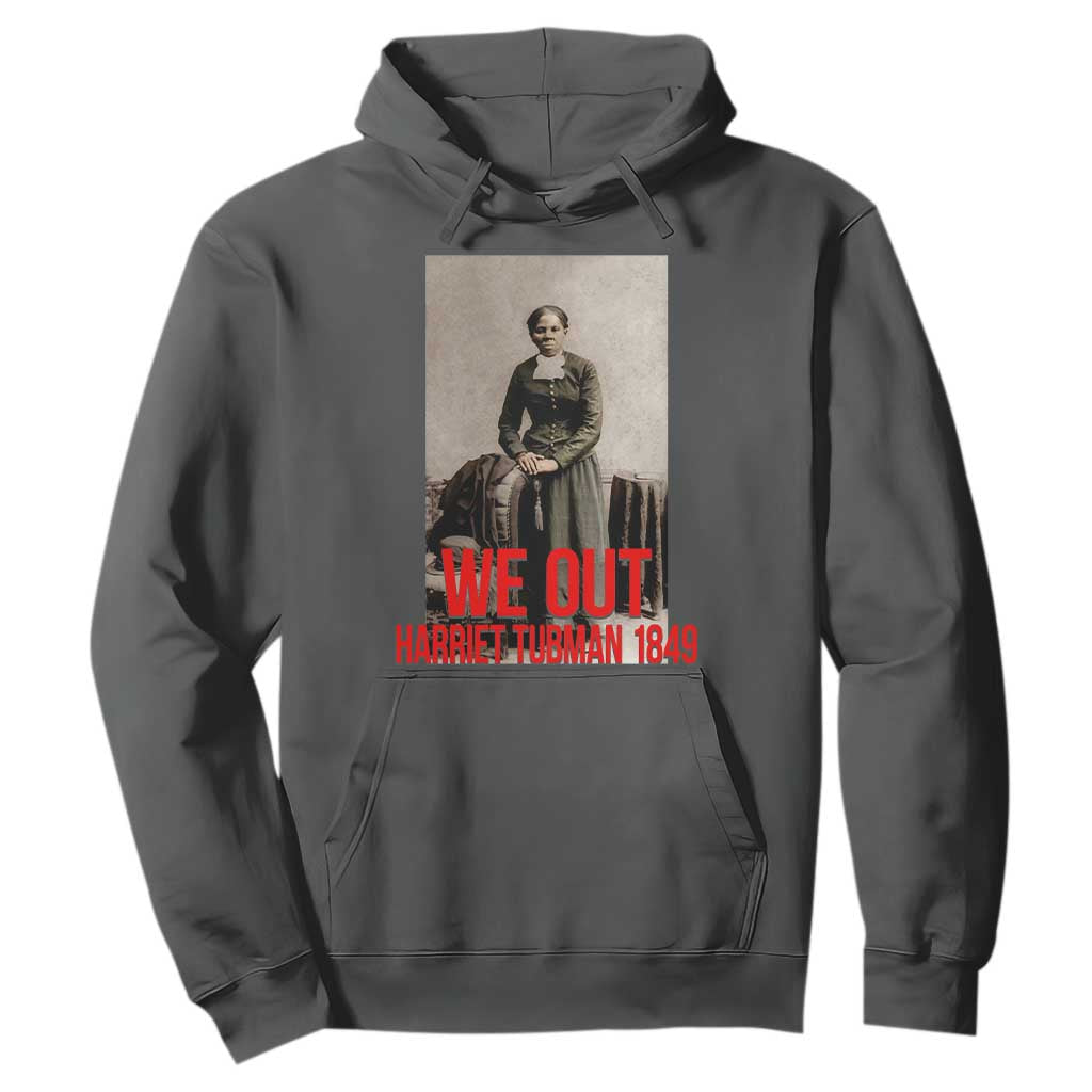 Harriet Tubman Quote Hoodie Black Woman History TS14 Dark Heather Print Your Wear