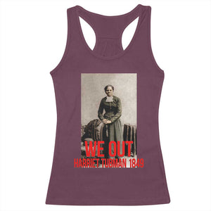 Harriet Tubman Quote Racerback Tank Top Black Woman History TS14 Maroon Print Your Wear