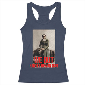 Harriet Tubman Quote Racerback Tank Top Black Woman History TS14 Navy Print Your Wear