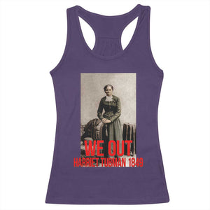 Harriet Tubman Quote Racerback Tank Top Black Woman History TS14 Purple Print Your Wear