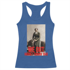 Harriet Tubman Quote Racerback Tank Top Black Woman History TS14 Royal Blue Print Your Wear