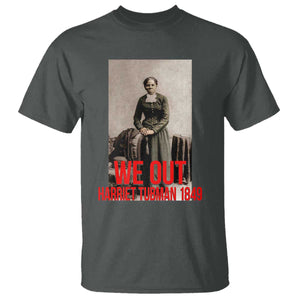 Harriet Tubman Quote T Shirt Black Woman History TS14 Dark Heather Print Your Wear
