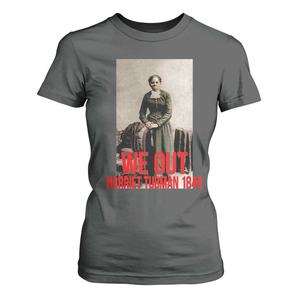 Harriet Tubman Quote T Shirt For Women Black Woman History TS14 Dark Heather Print Your Wear