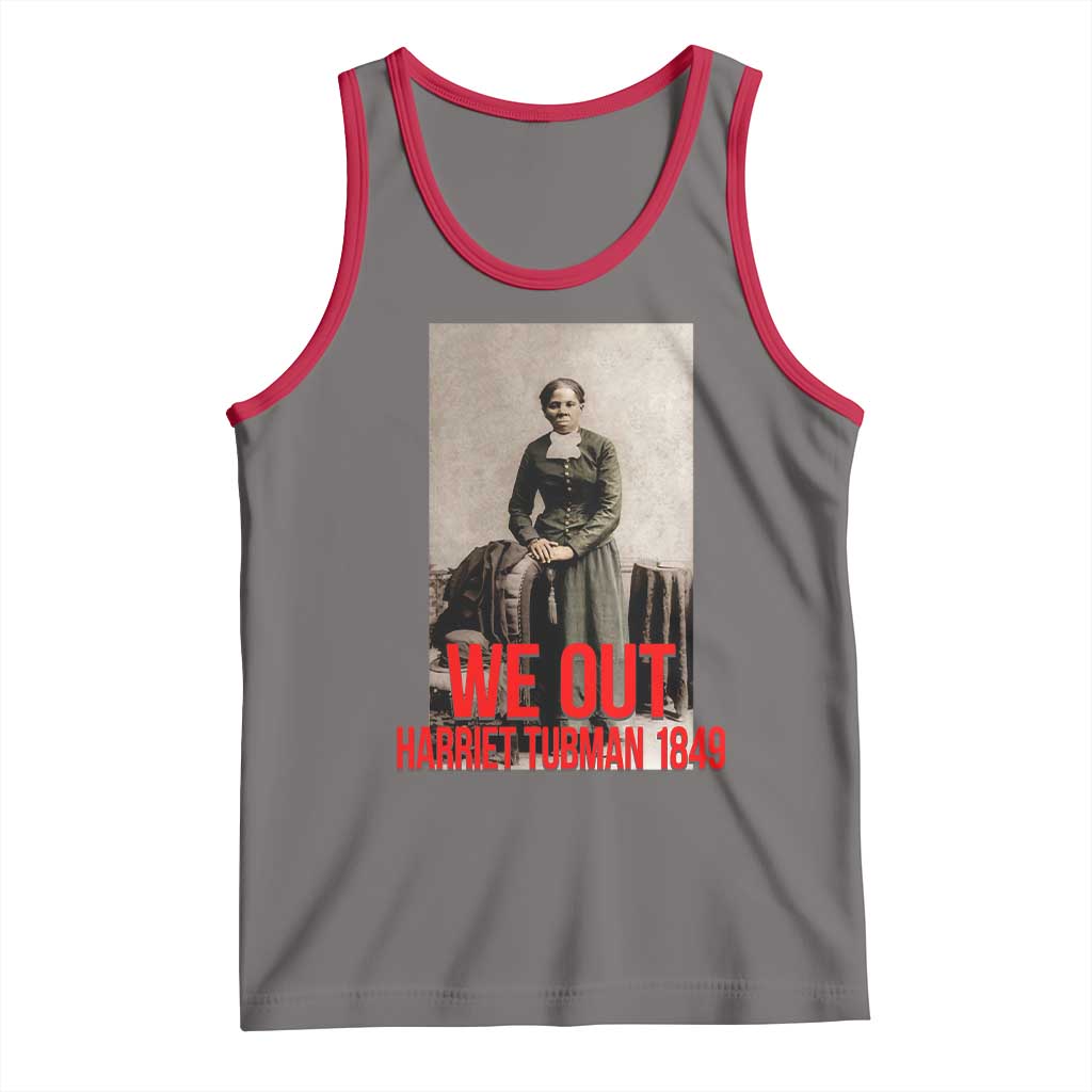 Harriet Tubman Quote Tank Top Black Woman History TS14 Deep Heather Red Print Your Wear