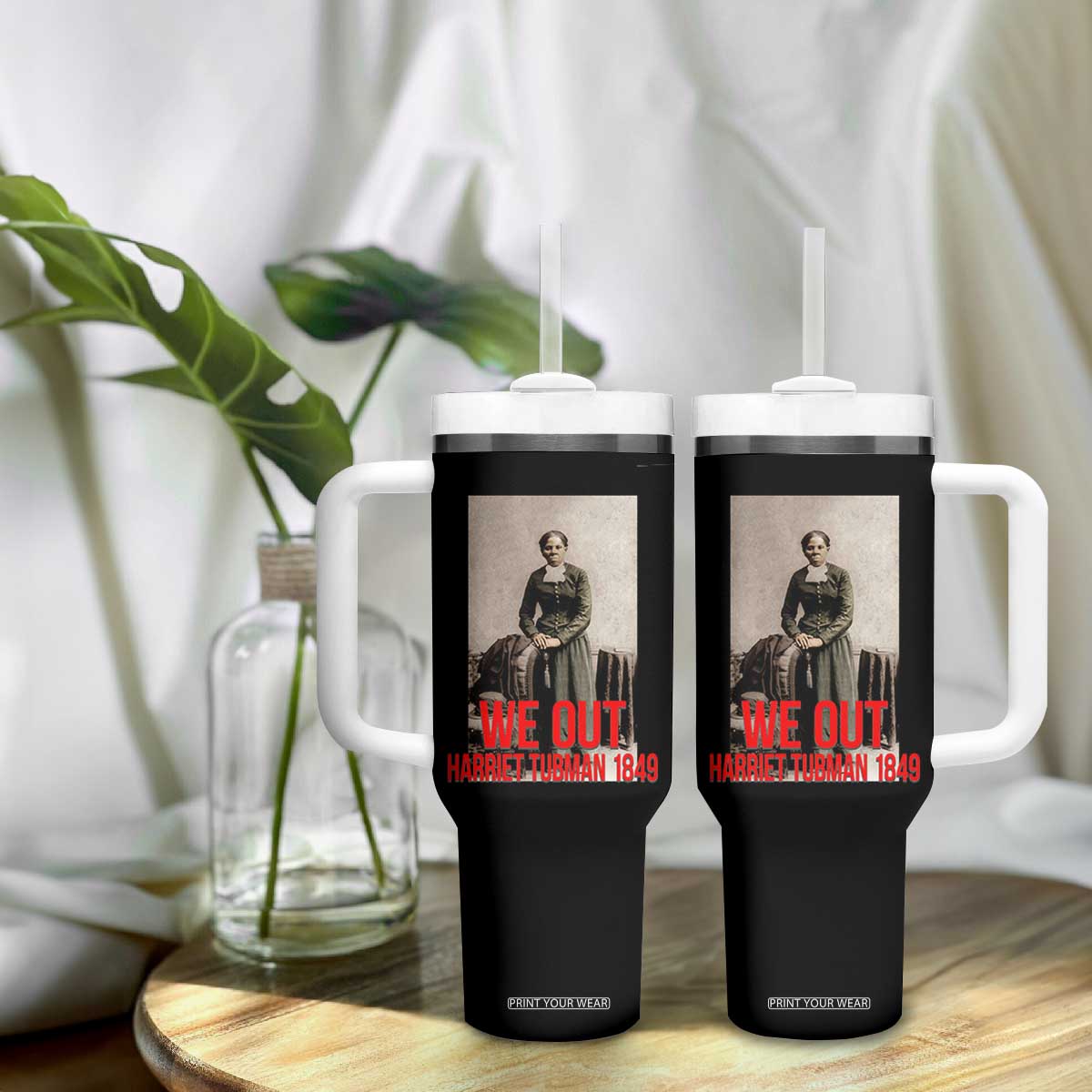 Harriet Tubman Quote Tumbler With Handle Black Woman History TS14 Print Your Wear