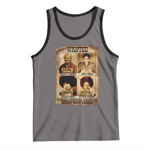 Black Woman History Tank Top Well Behaved Women Seldom Make History TS14 Deep Heather Black Print Your Wear
