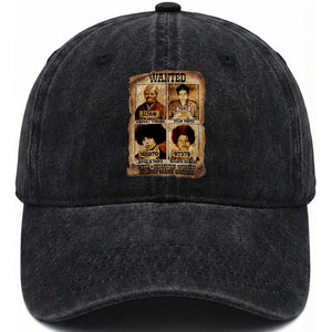 Black Woman History Washed Cotton Baseball Cap Well Behaved Women Seldom Make History TS14 Washed Cap Universal Fit Black Print Your Wear