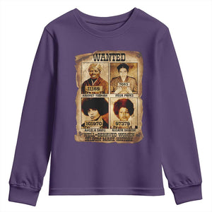 Black Woman History Youth Sweatshirt Well Behaved Women Seldom Make History TS14 Purple Print Your Wear