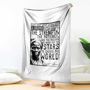 Harriet Tubman Quote Throw Blanket Black Woman History Activist TS14 Print Your Wear