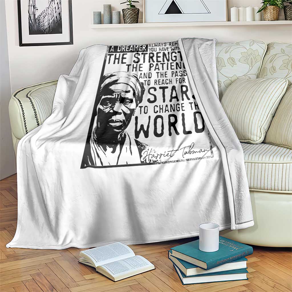 Harriet Tubman Quote Throw Blanket Black Woman History Activist TS14 Print Your Wear